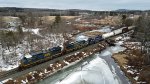 CSXT 7807 Leads L070 at Stetson Brook
